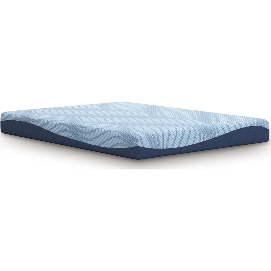essentials  inch memory foam blue mattress cal king   