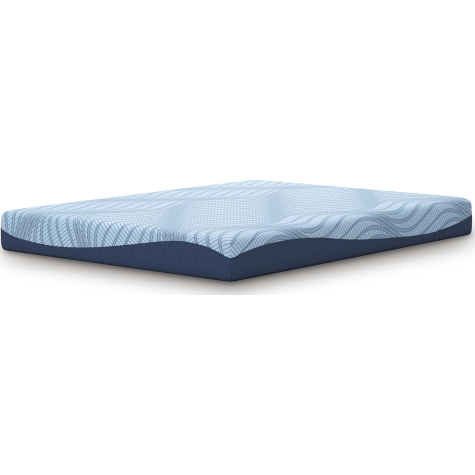 essentials  inch memory foam blue mattress cal king   