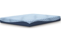 essentials  inch memory foam blue mattress king   