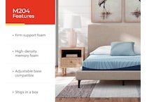 essentials  inch memory foam blue mattress king   