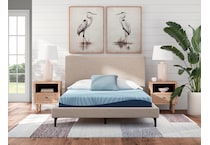 essentials  inch memory foam blue mattress king   