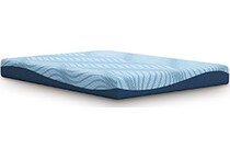 essentials  inch memory foam blue mattress king   