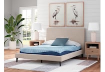 essentials  inch memory foam blue mattress king   