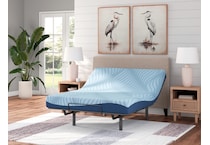 essentials  inch memory foam blue mattress queen   