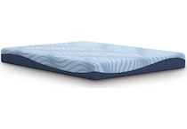 essentials  inch memory foam blue mattress twin   