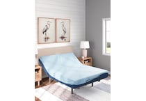 essentials  inch memory foam blue mattress twin   