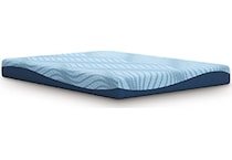 essentials  inch memory foam blue mattress twin   