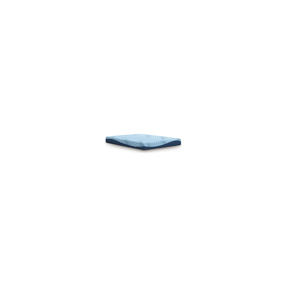 essentials  inch memory foam blue mattress twin   