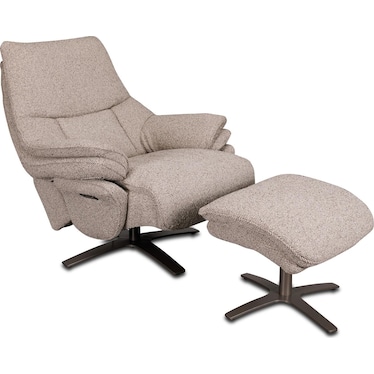 EURO POWER ROCKER RECLINER WITH OTTOMAN