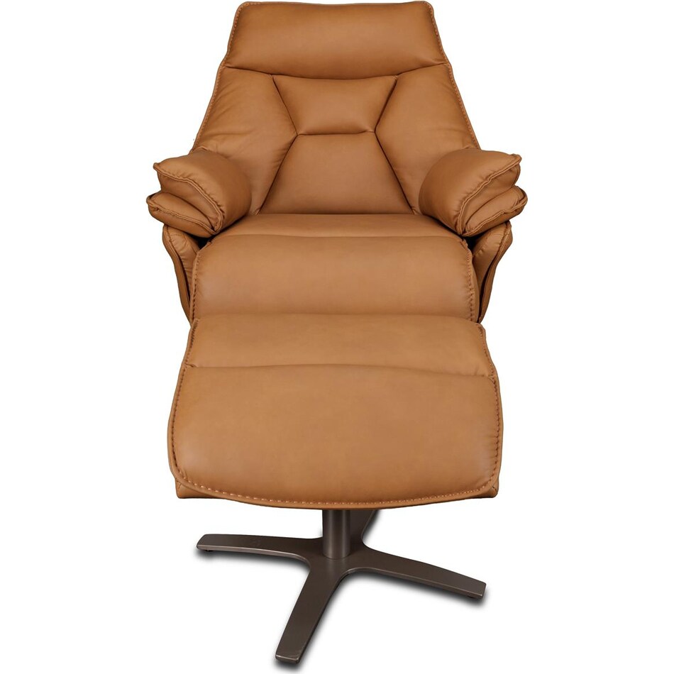 euro brown power leather wall recliner   