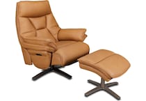 euro brown power leather wall recliner   