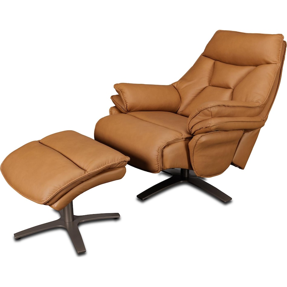 euro brown power leather wall recliner   
