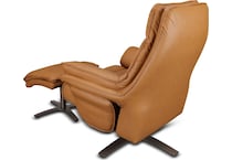 euro brown power leather wall recliner   
