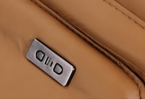 euro brown power leather wall recliner   