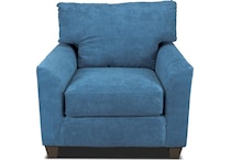 evan blue chair   