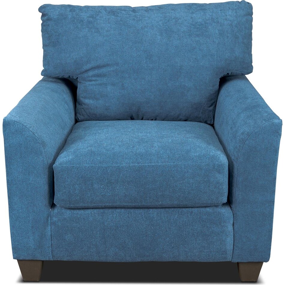 evan blue chair   