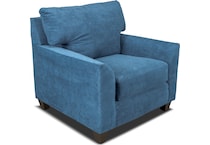 evan blue chair   