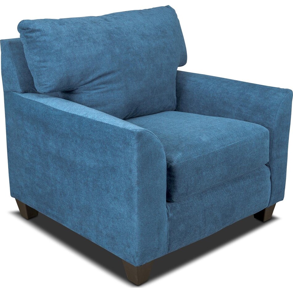evan blue chair   