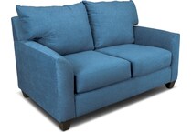 evan blue loveseat   