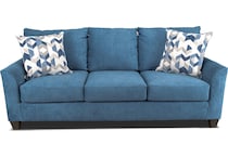evan blue sofa   