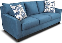 evan blue sofa   