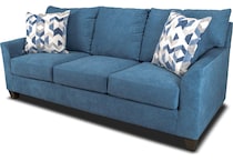 evan blue sofa   
