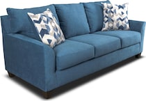 evan blue sofa   