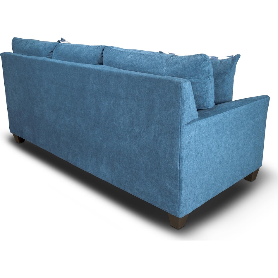 evan blue sofa   