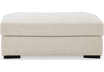 evanley linen ottoman   