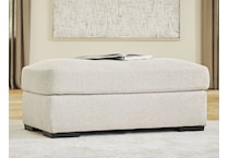 evanley linen ottoman   