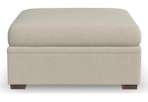 everly white cocktail ottoman   