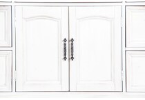 fairbanks european cottage off white dark brown dresser   
