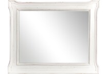 fairbanks european cottage off white dark brown mirror   