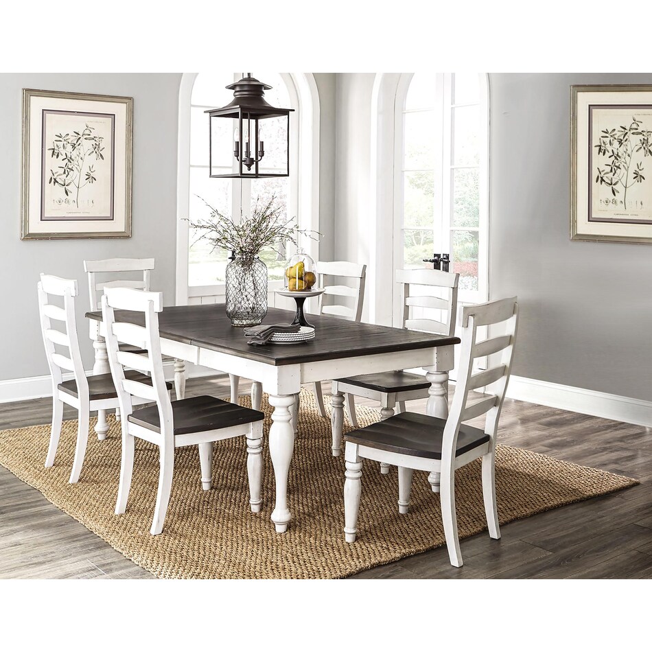 fairbanks european cottage off white dark brown package   