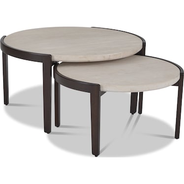 FAIRLAWN 2 PIECE NESTING COCKTAIL TABLES BY FLEXSTEEL