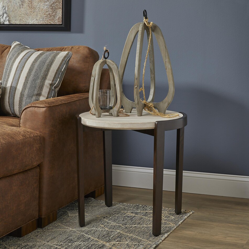 fairlawn brown end table   