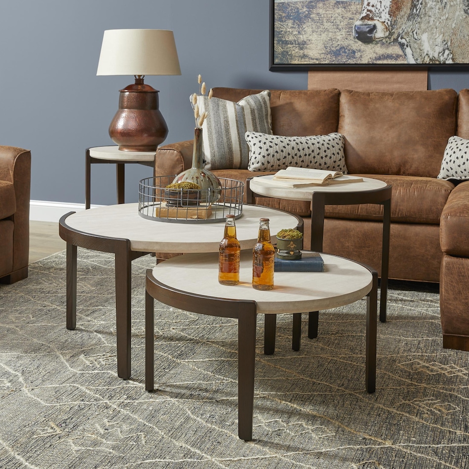 fairlawn brown end table   