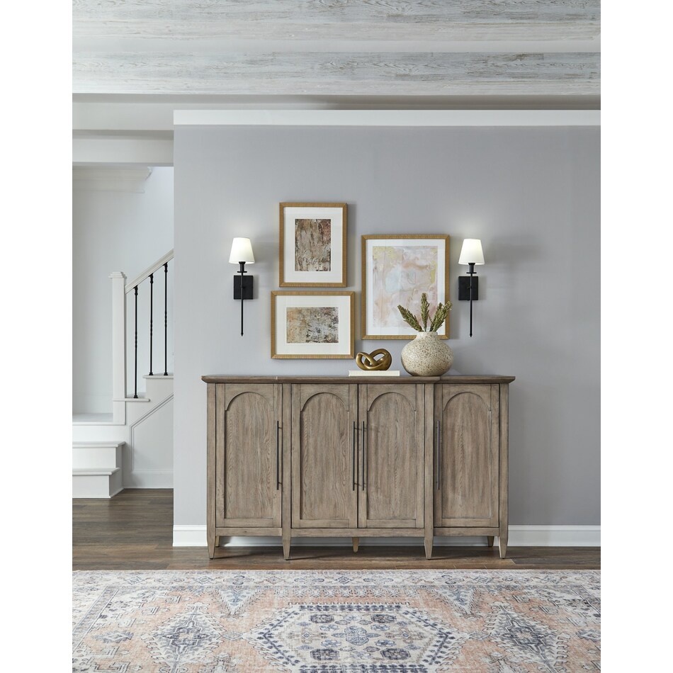 faulkner natural accent cabinet   