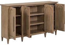 faulkner natural accent cabinet   