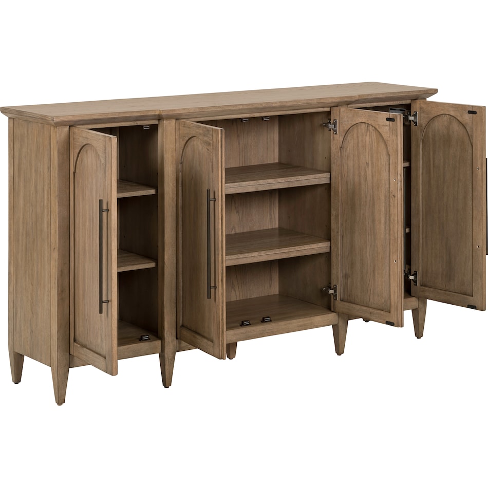 faulkner natural accent cabinet   