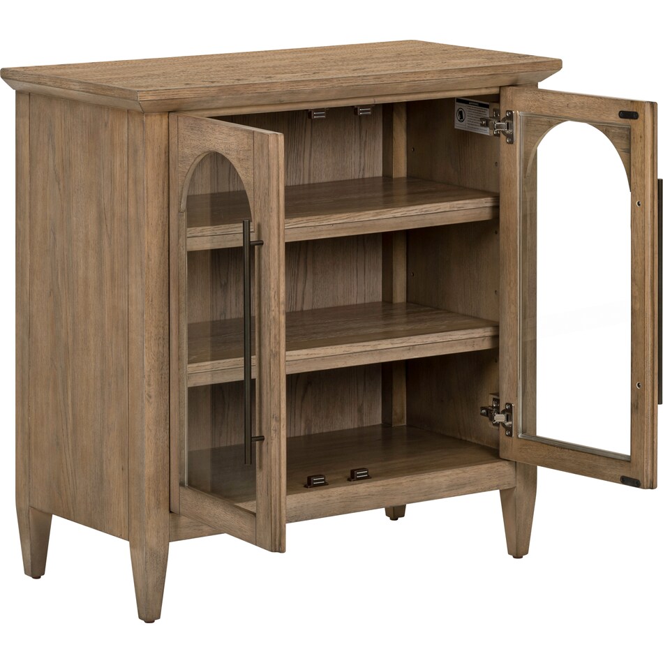 faulkner natural accent cabinet   