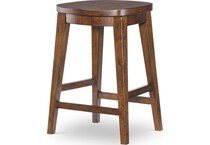 fenley distressed cherry counter chair   