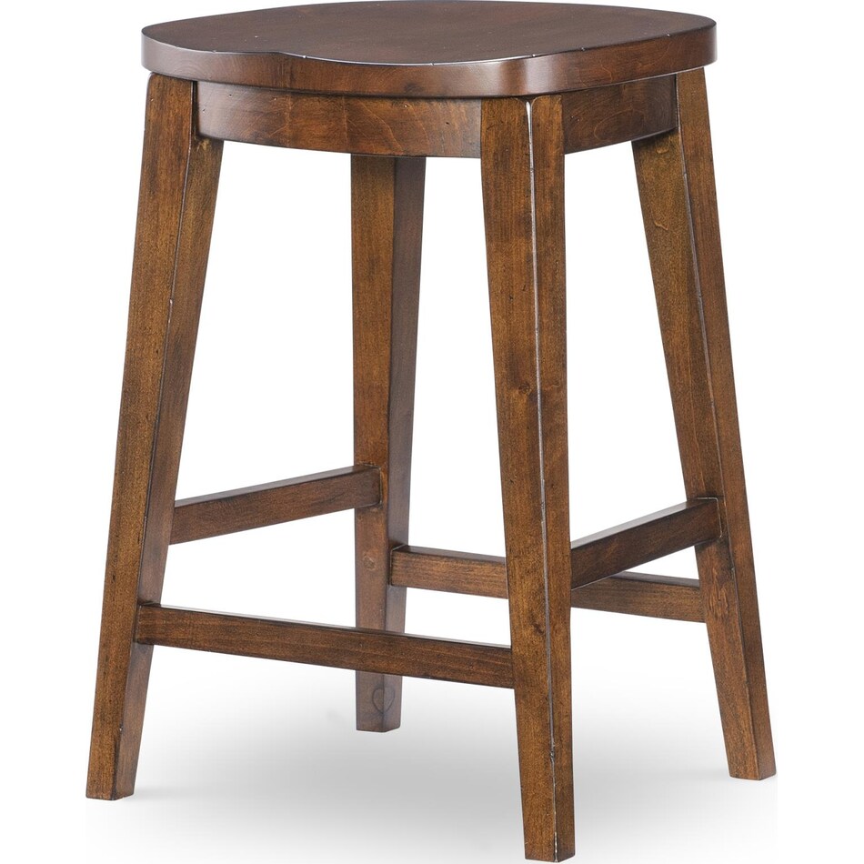 fenley distressed cherry counter chair   