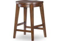 fenley distressed cherry counter chair   