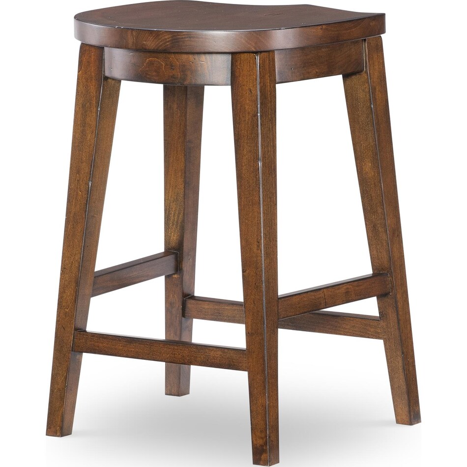 fenley distressed cherry counter chair   