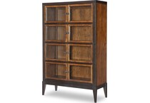 fenley distressed cherry curio   