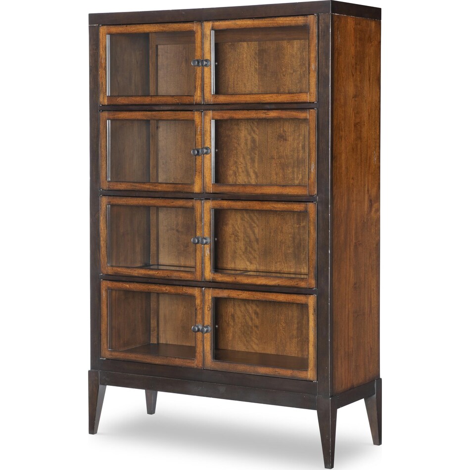 fenley distressed cherry curio   