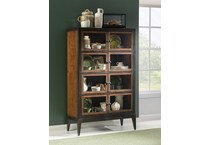 fenley distressed cherry curio   