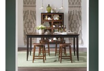 fenley distressed cherry curio   