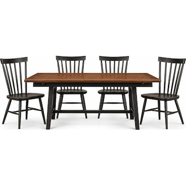 FENLEY 5 PIECE SPINDLE DINING SET
